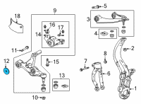 OEM 2022 Acura MDX Bush, Front (Lower) Diagram - 51397-TYA-A02