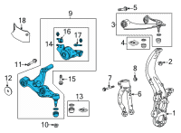 OEM Acura MDX ARM, R. FR. (LOWER) Diagram - 51350-TYA-A05
