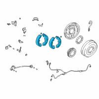 OEM 1995 Toyota Tacoma Brake Shoes Diagram - 04495-35170