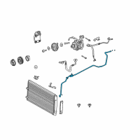 OEM Lexus ES300 Pipe, Cooler Refrigerant Liquid, A Diagram - 88710-33260