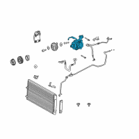 OEM Lexus ES300 Reman Compressor Ass Diagram - 88320-33160-84