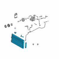 OEM 2004 Toyota Camry Condenser Diagram - 88460-06070