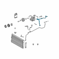 OEM 2002 Lexus ES300 Hose, Cooler Refrigerant Suction, NO.1 Diagram - 88704-33270