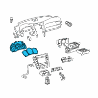 OEM 2007 Lexus GS350 Instrument Cluster Diagram - 8380030F80