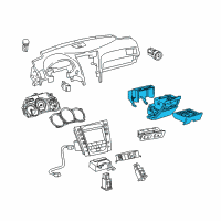 OEM 2008 Lexus GS460 Control & Panel Assy, Integration Diagram - 84010-30660-E0