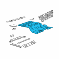 OEM Ford Explorer Floor Pan Diagram - F57Z7811215A