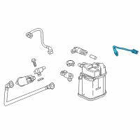 OEM 2018 Chevrolet Cruze Lower Oxygen Sensor Diagram - 12701634