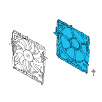 OEM 2013 BMW X5 Fan Shroud Diagram - 17-42-8-618-246