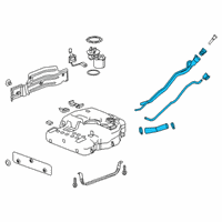 OEM Cadillac XT6 Filler Pipe Diagram - 84760200