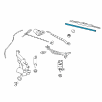 OEM 2010 Cadillac CTS Wiper Insert Diagram - 20932035