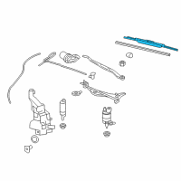 OEM 2009 Cadillac CTS Wiper Blade Diagram - 20791462