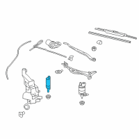 OEM 2010 Cadillac CTS Washer Pump Diagram - 20883214