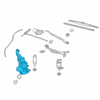 OEM 2010 Cadillac CTS Washer Reservoir Diagram - 20865557