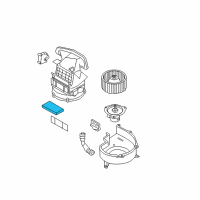 OEM Nissan Maxima Cabin Air Filter Diagram - 27277-VP01A