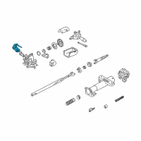 OEM Pontiac Cylinder, Steering Column Lock & Ignition Switch Diagram - 26050284