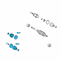 OEM 2012 Toyota Corolla Boot Kit Diagram - 04428-01040