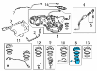 OEM Acura TLX Module Set, Fuel Pump Diagram - 17045-TGV-A02