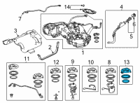 OEM 2021 Acura TLX RING & GASKET SET Diagram - 17053-TGV-A50