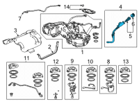 OEM 2022 Acura TLX PIPE, FUEL FILLER Diagram - 17650-TGV-A02