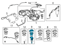 OEM Acura FILTER SET, FUEL Diagram - 17048-TGV-A01