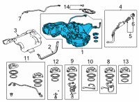 OEM 2022 Acura TLX TANK SET, FUEL Diagram - 17044-TGV-A02