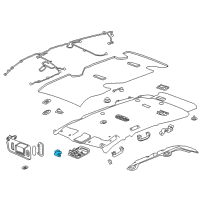 OEM Buick Sunvisor Support Diagram - 84434125