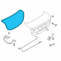 OEM Ford Police Responder Hybrid Weatherstrip Diagram - DS7Z-5443720-F