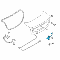 OEM 2013 Ford Fusion Latch Diagram - FR3Z-5443200-A