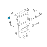 OEM Nissan NV200 Handle-Check Link, RH Diagram - 90474-JX55B