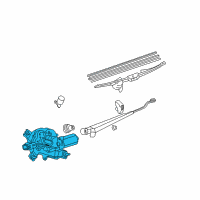 OEM 2003 Toyota Sequoia Rear Motor Diagram - 85130-34010