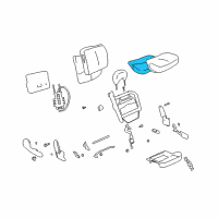 OEM Buick LeSabre Seat Cushion Pad Diagram - 12459518