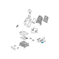 OEM 2014 Hyundai Sonata Knob-Power Seat Recliner Diagram - 88191-3S110-RY