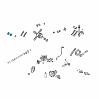 OEM 2000 Jeep Grand Cherokee Bearing-Differential Side Diagram - J8126500