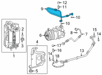 OEM 2021 BMW M3 SUCTION PIPE EVAPORATOR-COMP Diagram - 64-50-8-088-922