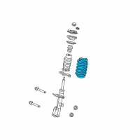 OEM 2013 Chrysler 200 Front Coil Spring Diagram - 4766057AD