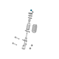 OEM 2010 Dodge Grand Caravan Nut-Hexagon Diagram - 6512023AA