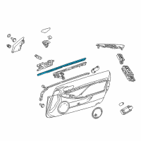 OEM 2019 Lexus RC350 WEATHERSTRIP, Front Door Diagram - 68172-24030