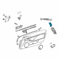 OEM 2016 Lexus RC F Switch, Seat Memory Diagram - 84927-24050