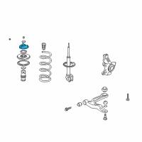 OEM 2004 Acura MDX Rubber, Front Shock Absorber Mounting Diagram - 51920-S0X-A02