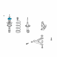 OEM 2003 Honda Pilot Rubber, Front Shock Absorber Mounting Diagram - 51920-S0X-A02