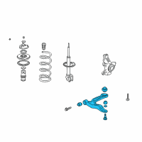 OEM 2003 Acura MDX Arm, Right Front (Lower) Diagram - 51350-S3V-A10