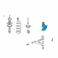 OEM 2006 Acura MDX Knuckle, Right Front Diagram - 51211-S3V-A10