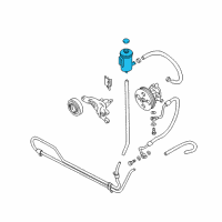 OEM Chevrolet Tracker Tank Asm, Power Steering Oil (On Esn) Diagram - 30021943