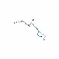 OEM 2003 Jeep Grand Cherokee Tube-Oil Cooler Diagram - 52079369AD