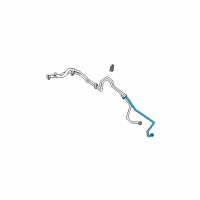 OEM 1999 Jeep Grand Cherokee Tube-Oil Cooler Diagram - 52079782AB