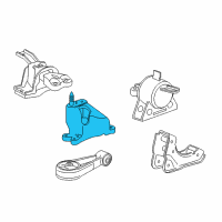 OEM 2014 Chevrolet Spark EV Transmission Mount Bracket Diagram - 95353404