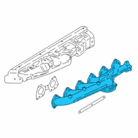 OEM BMW 540i Exhaust Manifold Diagram - 11628570152