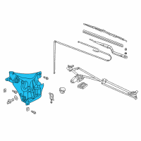 OEM Pontiac Aztek Container Kit, Windshield Washer Solvent Diagram - 19151260
