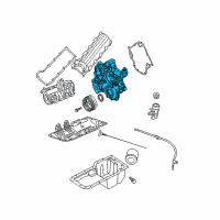 OEM Jeep Grand Cherokee Cover-Timing Belt Diagram - 53021714AB