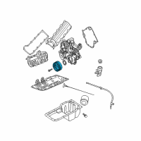 OEM 2004 Jeep Grand Cherokee DAMPER-CRANKSHAFT Diagram - 53021410AA